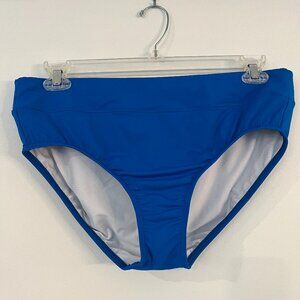 Bright blue bikini bottom